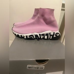 Balenciaga pink sock shoe size 37